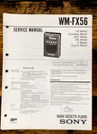 Sony WM-FX56 Radio Cassette Service Manual *original*. Fixed Price $14.97.