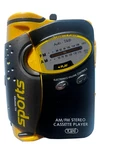 Tozai Sports Personal Radio Cassette Tape Player Water Resistant ATC-826 Works. Fixed Price $22.00.