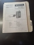 Sanyo GP9 Service Manual Original Repair Book Stereo Cassette Player. Fixed Price $49.99.
