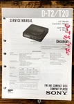 Sony D-T20 Cd Player / Discman Service Manual *original*. Fixed Price $19.97.
