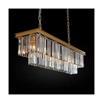 L39.4 W10.2 Gold Rectangle Modern Crystal Chandeliers Lighting Pendant Ceilin.... Fixed Price $304.86.