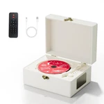 Yintiny Rechargeable Leather Cd Player With Speakers, Bluetooth Transmitter,.... Fixed Price $75.66.