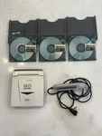 Sony Portable Minidisc Player Walkman MZ-E33 & Remote Tested Working W/3 Disks. Fixed Price $119.99.