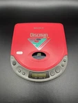 Sony D-120 Cd Player Discman Walkman Red Parts Or Repair. Fixed Price $40.00.