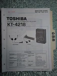 Toshiba KT-4218 Service Manual Original Repair Book Stereo Tape Deck Radio. Fixed Price $25.00.