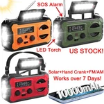 100000MAH Emergency Solar Hand Crank Weather Radio Power Bank Charger Flashlight. Fixed Price $40.99.