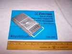 Vintage Emerson Model Cr 45 Portable Cassette Player Recorder Owner's Manual. Fixed Price $12.00.