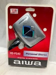 Vintage Aiwa Silver Personal Cassette Player HS-PS40 With Awia HP-M028 Nip. Fixed Price $100.00.