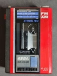 Ultra Rare Vtg Red Aiwa HS-J07 Am / Fm Cassette Recorder For Parts Powers On. Fixed Price $165.00.