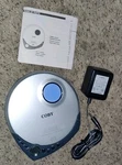 Coby CX-CD118 Dynamic Bass Boost Portable Player + Power Supply. Fixed Price $19.00.