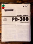 Teac PD-300 Cd Player Service Manual *original*. Fixed Price $14.97.