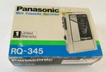 Panasonic RQ-345 Cassette Auto Stop Mini One Touch Recorder. Fixed Price $139.99.