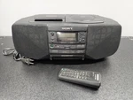 Sony CFD-S33 Cd Player Cassette Recorder Stereo Radio Boombox W/ Remote Tested. Fixed Price $110.00.