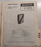 Sanyo MGP24 Service Manual Original Repair Book Stereo Cassette Player. Fixed Price $49.99.