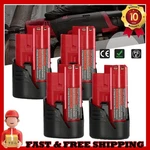 4PACK 12V 3.0AH For Milwaukee M-12 Lithium-ion Battery 48-11-2425 48-11-2420. Fixed Price $35.99.