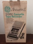 Ge Silhouette 4 Tape Player Recorder 3-5152 W/box W/cassettes & Case. Fixed Price $54.99.