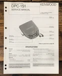 Kenwood DPC-151 Cd Player Service Manual *original*. Fixed Price $14.97.