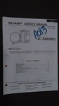 Sharp JC-568 Bk Service Manual Original Repair Book Walkman Cassette Tape Deck. Fixed Price $19.98.