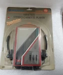 Vintage Sanyo MGP24 Red. Stereo Cassette Player & 3 Band Eq.rare. For Parts Only. Fixed Price $249.95.