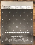 Marantz PMD-200 PMD-220 Cassette Recorder Service Manual *original*. Fixed Price $29.97.