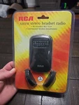New! Rca Am/fm Stereo Headset Radio, Belt Clip RP1610 With Headphones. Fixed Price $15.00.
