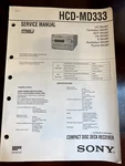 Sony HCD-MD333 HCDMD333 Receiver System Service Manual **original**. Fixed Price $22.99.