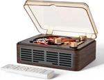 Retro Bluetooth Cd Player W/ Speakers, Fm Radio, Remote, Walnut Brown. Fixed Price $45.98.