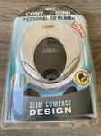Coby Bass CX-CD114 Personal Player Slim Compact Design With Headphones. Fixed Price $32.95.