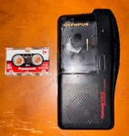 Olympus Pearlcorder S912 Microcassette Recorder Black Tested Working + Tape. Fixed Price $16.99.
