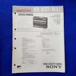 Sony WM-AF67 WM-BF67 Service Manual Original Paper Oem Repair Guide Usa. Fixed Price $85.40.