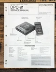 Kenwood DPC-81 Portable Cd Player Service Manual *original*. Fixed Price $14.97.