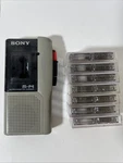 Sony M-P4 Microcassette Recorder 2-SPEED Tested & Working W/ 7 Tapes. Fixed Price $50.00.