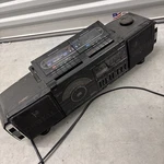 Soundesign 4955 Blk Portable Stereo & Casette Player. Fixed Price $65.00.