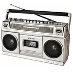 Retro Classic 80S Style Portable Boombox With Cassette Player Recorder, Am/fm. Fixed Price $72.64.