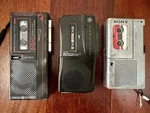 Ge Avr, Vva And Sony M-9 Microcassette Recorders Lot For Parts/repair Is. Fixed Price $14.99.
