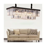 L39.4 W10.2 Rectangle Modern Crystal Chandeliers Lighting Pendant Ceiling Lig.... Fixed Price $289.94.