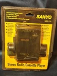 New Sealed Vintage Sanyo MGR-701 Stereo Radio Cassette Tape Player + Headphone. Fixed Price $100.00.