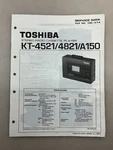 Toshiba KT-4521 4821 A150 Original Service Manual Free Shipping. Fixed Price $14.00.