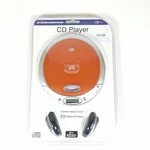 Durabrand CD-566 Portable Player Silver Orange Lcd Headphones Nib. Fixed Price $39.99.