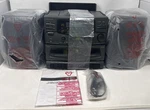Vintage Optimus Fm/am Cd Double Cassette Boombox Radio Detachable Speakers. Fixed Price $175.00.