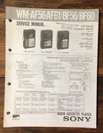 Sony WM-AF56 WM-AF61 -BF56 -BF60 Cassette Service Manual *original*. Fixed Price $24.97.