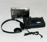 Vtg Panasonic Walkman Cassette Recorder Model RQ-355A And Sony Headphones. Fixed Price $35.99.