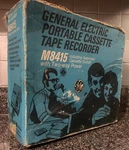 **vntg. Ge Portable Cassette Tape Recorder M8415 (all Original / Inc. Box). Fixed Price $34.00.
