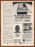 1987 Toshiba KT-4188 Personal Stereo Print Ad/poster Walkman Electronics Art 80S. Fixed Price $14.99.