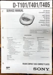 Sony D-T101 -T401 -T405 Cd Player / Discman Service Manual *original*. Fixed Price $19.97.