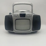 Memorex Black & White Tv Am/fm Stereo Radio Cd Player Portable Boombox MPT3460. Fixed Price $38.00.