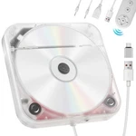 Dislind Portable External Cd Player For Car Usb Aux Port, Transparent. Fixed Price $124.47.
