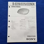Sony D-E200 D-E225 D-E226CK Service Manual Original Paper Oem Repair Guide Usa. Fixed Price $106.75.