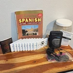 Pimsleur Spanish Instant Conversation 10-CASSETTE Course Optimus Player. Fixed Price $50.00.