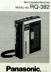 Vtg Panasonic RQ-382 Mini Cassette Recorder Operating Instructions Japan. Fixed Price $11.70.